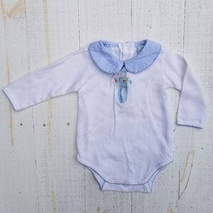Chez Ami Bunny Onesie sz 12 mo long sleeve Easter GUC